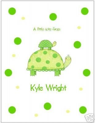 Turtles and Dots Personalized Note or Thank You Cards