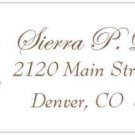 Pretty Mailbox Return Address Labels