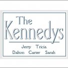 Family Names #9 Personalized Note or Thank You cards