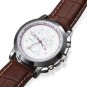 Men's Business Style PU Leather Band Quartz Wrist Watch