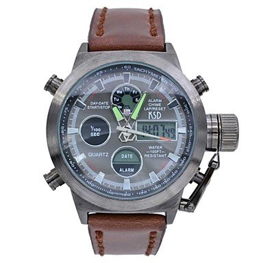 Men's Multifunctional Analog Digital Wristwatches Luxury 50M Waterproof