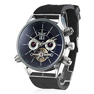 Men's Watch Auto-Mechanical Tourbillon Skeleton Silicone Strap - DISCOUNT