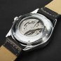 Men's Calendar Function Auto-Mechanical Steel Round Dial Quartz Analog Watch