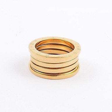 ** Men's Fashion Titanium Steel Spring Rings **