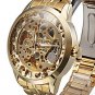 ** Men's Watch Auto-Mechanical Hollow Engraving Full Stainless Steel Band **