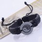 ** Men's Chinese Tai JiCharm Leather Braided Bracelet **