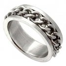 ** Men's Metal Chains Titanium Steel Ring **