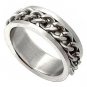 ** Men's Metal Chains Titanium Steel Ring **