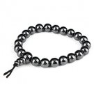 ** Classic Men's Fashionable Ball Shape Hematite Bracelet **