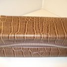 AUTH NEW MICHAEL KORS EYEGLASSES SUNGLASSES  MAKEUP CASE BROWN ZIPPER