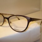 AUTH NEW MARCHON NYC EYEGLASSES BLAIR BROWN METAL CATEYE