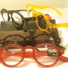 LOT 4 PAIR AUTH MONTANA DESIGNER ROUND READING GLASSES READERS ASST