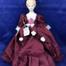 Vintage Bamberger's Department Store Porcelain Doll Red Dress 1957-1975 9 inch