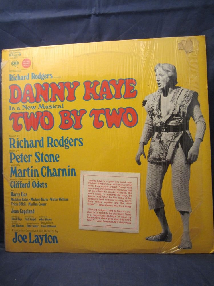 Two by Two Broadway, Musical Starring Danny Kaye Vintage Record LP