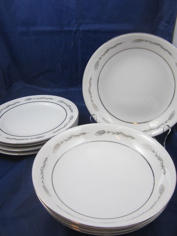 Empress China Silver Wheat 1106 bowls and plates dishes made in Japan