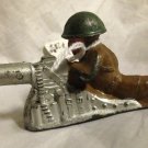 B206 Barclay Toy Soldier~Prone Machine Gunner~FREE US SHIPPING