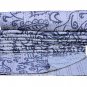 Indian White Ikat Kantha Quilt Cotton Ralli Throw Twin Blanket Bedspread Gudari