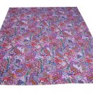 NEW INDIAN GUDARI KANTHA QUEEN COTTON BEDSPREAD HAND MADE THROW GUDARI DECOR ART