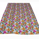 White Kantha Quilt Indian Handmade Bedspread Throw Cotton Blanket Ethnic Gudari