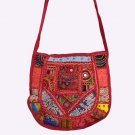 INDIAN BAG BANJARA EMBROIDERY VINTAGE PATCHWORK HANDMADE ETHNIC MIRROR WORK ART