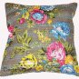 Indian Kantha Handmade Cotton Floral Cushion Stitch Case Home Decor Pillow Cover