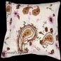 16" KANTHA INDIAN PILLOW EMBRODERED PAISLEY VINTAGE CUSHION COVER HOME DECOR