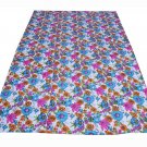 White Beautiful Kantha Quilt Indian Handmade Floral Throw CottonBlanket Gudari