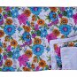 White Beautiful Kantha Quilt Indian Handmade Floral Throw CottonBlanket Gudari
