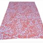 Indian Classic Floral Kantha Quilt Twin Size Bedspread Bedding Reversible Gudari