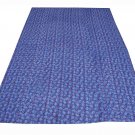 Blue Kantha Quilt Indian Handmade Bedspread Throw Blanket Cotton Ethnic Gudari