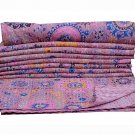 INDIAN TWIN KANTHA QUILT BEDSPREAD REVERSIBLE BLANKET THROW GUDARI DECOR ART