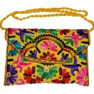 INDIAN NEW MULTI COLOR NICE BAG WEDDING STYLE CLUTCH HAND BEADED HANDMADE PURSE