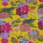Indian Kantha Cotton Fruit Print Quilt Throw Ralli Reversible Bedspread Gudari