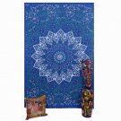 INDIAN  STARTWIN WALL HANGING MANDALA COTTON BEDSPREAD TAPESTRY BEDSHEET  DECOR