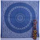 Indian Elephant Mandala Tapestry Psychedelic Hippie wall hanging Bed Decor Art