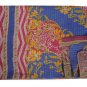 KANTHA QUILT REVERSIBLE VINTAGE BEDDING BEDSPREAD THROW BLANKET GUDARI HANDMADE