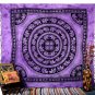NICE PURPLE ELEPHANT MANDALA BEDSPREAD WALL HANGING TAPESTRY TABLE COVER  DECOR