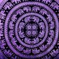 NICE PURPLE ELEPHANT MANDALA BEDSPREAD WALL HANGING TAPESTRY TABLE COVER  DECOR