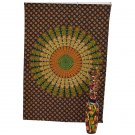 Indian Twin Mandala Boho Hippe Bedseet Wall Hanging Tapestry Table cover Decor