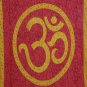 Indian Red Wall Hanging Tapestries Maditation Hippie Bedspread "Om Mandala" Yoga