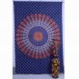 Indian Beautiful Peacock Mandala Hippe Hop Bedspread Twin Wall Hanging Tapestry