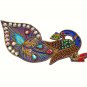 Indian Handmade Peacock Hand-Beaded Appliques,Big Size Peacock Indian Appliques.