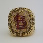 St Louis Cardinals 2006 World Series Championship ring ECKSTEIN size 8 9 10 11 12 13 14 Back Solid