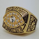 1981 San Francisco 49ERS XVI Super bowl championship ring MONTANA size 11 Back Solid