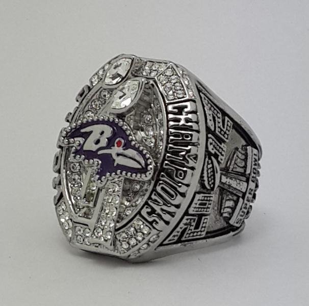 2012 Baltimore Ravens XLVII Super bowl championship ring FLACCO size 11 ...