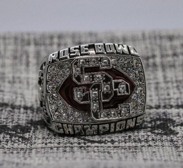 2007 USC South California Trojans Rose Bowl Championship ring Size 8 9 10 11 12 13 14