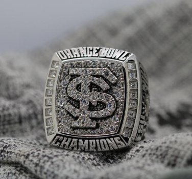 2013 Florida State Seminoles Orange Bowl Championship ring Size 8 9 10 11 12 13 14