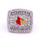2013 Louisville Cardinals National Championship ring Size 11 US Back Solid