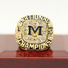 1997 Michigan Wolverines Rose Bowl Championship ring Size 11 US Back Solid