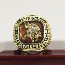 1973 Minnesota Vikings NFC Championship ring size 11